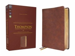 NKJV, Thompson Chain-Reference Bible, Leathersoft, Brown, Red Letter, Comfort Print