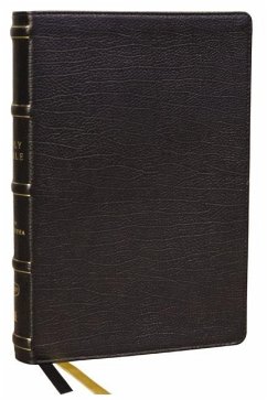 KJV Holy Bible with Apocrypha and 73,000 Center-Column Cross References, Black Genuine Leather, Red Letter, Comfort Print (Thumb Indexed): King James Version - Thomas Nelson