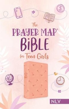 The Prayer Map Bible for Teen Girls Nlv [Coral Dandelions] - Compiled By Barbour Staff