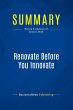 Summary: Renovate Before You Innovate - Bild 1