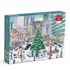 Michael Storrings Snowfall on Park Avenue 1000 Piece Puzzle - Galison