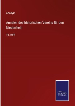 Cover Annalen des historischen Vereins für den Niederrhein