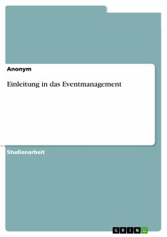 Einleitung in das Eventmanagement (eBook, PDF)