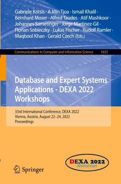 Database and Expert Systems Applications - DEXA 2022 Workshops