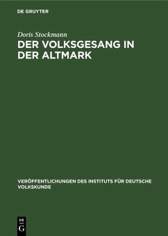 Cover Der Volksgesang in der Altmark