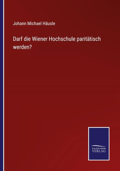 Darf die Wiener Hochschule paritätisch werden?