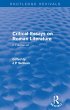 Critical Essays on Roman Literature... - Bild 1