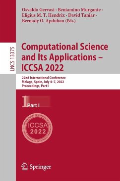 Computational Science and Its Applications - ICCSA 2022 (eBook, PDF)