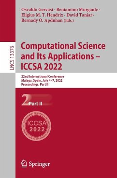 Computational Science and Its Applications - ICCSA 2022 (eBook, PDF)