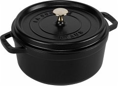 Staub La Cocotte 20cm rund, schwarz, Gusseisen