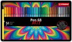 Premium-Filzstift - STABILO Pen 68 - 30er Metalletui - mit 30 verschiedenen Farben