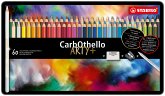 Pastellkreidestift - STABILO CarbOthello - ARTY+ - 60er Metalletui - mit 60 verschiedenen Farben