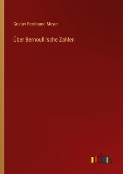 Über Bernoulli'sche Zahlen