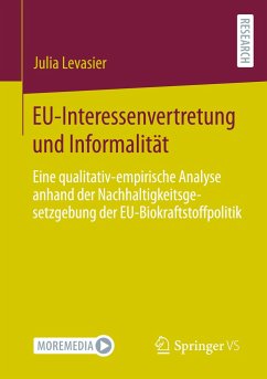 EU-Interessenvertretung und Informalität - Levasier, Julia