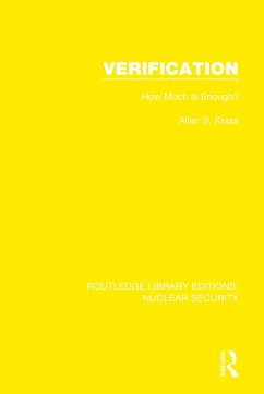 Verification - Krass, Allan S; Stockholm International Peace Research I