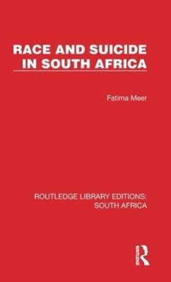 Race and Suicide in South Africa - Meer, Fatima