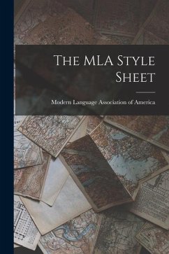 The MLA Style Sheet