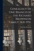 Genealogy of One Branch of the Richard Brownson Family, 1631-1951.
