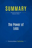 Summary: The Power of Less
