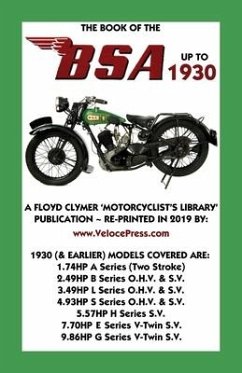 Book of the BSA Up to 1930 - Camm, F. J.