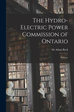 Cover The Hydro-Electric Power Commission of Ontario: Address.