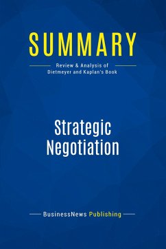 Summary: Strategic Negotiation - Businessnews Publishing