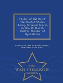 Order of Battle of the United States Army Ground Forces in World War II: Pacific Theater of Operations - War College Series