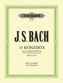 16 Concerto Transcriptions After Various Composers Bwv 972-987 for Keyboard Solo