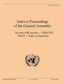 Index to Proceedings of the General Assembly 2020/2021: Index to Speeches