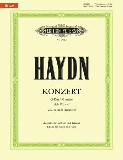 Cover Violin Concerto in G Hob. Viia:4 (Edition for Violin and Piano)
