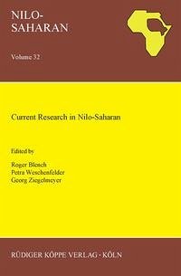 Current Research in Nilo-Saharan - Schaefer, Ronald