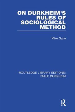 RLE: Emile Durkheim: 4-Volume Set (eBook, PDF) - Various