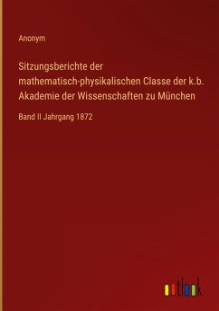 Cover Sitzungsberichte der mathematisch-physikalischen Classe der k.b. Akademie der Wissenschaften zu München