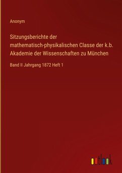 Cover Sitzungsberichte der mathematisch-physikalischen Classe der k.b. Akademie der Wissenschaften zu München