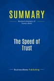Summary: The Speed of Trust