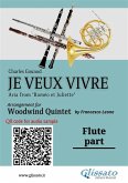 Flute part of "Je veux vivre" for Woodwind Quintet (fixed-layout eBook, ePUB)