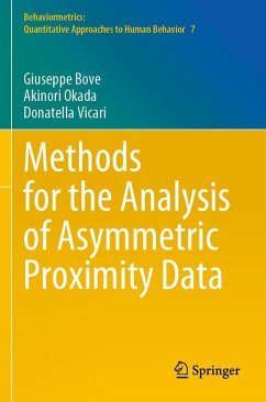 Methods for the Analysis of Asymmetric Proximity Data - Bove, Giuseppe;Okada, Akinori;Vicari, Donatella