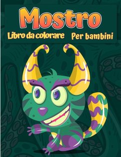 Cover Mostri libro da colorare per bambini