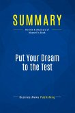Summary: Put Your Dream to the Test