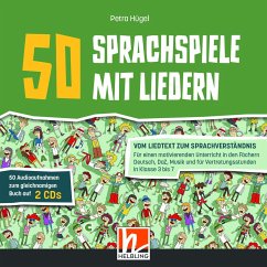 50 Sprachspiele mit Liedern. Audio-Doppel-CD zum Buch - Hügel, Petra