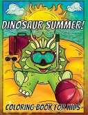Dinosaur Summer Coloring Book for Kids