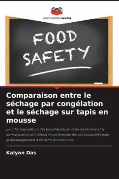 Cover Comparaison entre le séchage par congélation et le séchage sur tapis en mousse