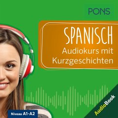 Cover PONS Spanisch Audiokurs mit Kurzgeschichten (MP3-Download)
