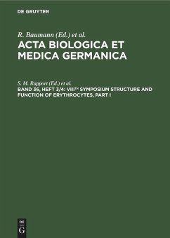 VIIIth Symposium Structure and Function of Erythrocytes, Part I