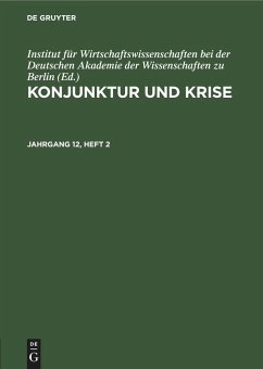 Konjunktur und Krise. Jahrgang 12, Heft 2