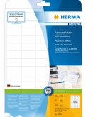 HERMA Adressetiketten Premium A4 weiß, permanent haftend, 25 Blatt
