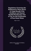 Regulations Governing the Withdrawal of Wine Spirits Or Grape Brandy From Distilleries and Special Bonded Warehouses, Free of Tax, for the Fortificati