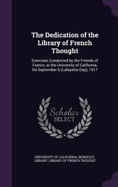 Cover The Dedication of the Library of French Thought