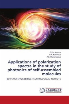 Applications of polarization spectra in the study of photonics of self-assembled molecules