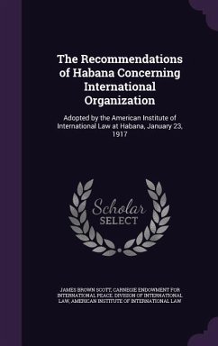 RECOMMENDATIONS OF HABANA CONC - Scott, James Brown